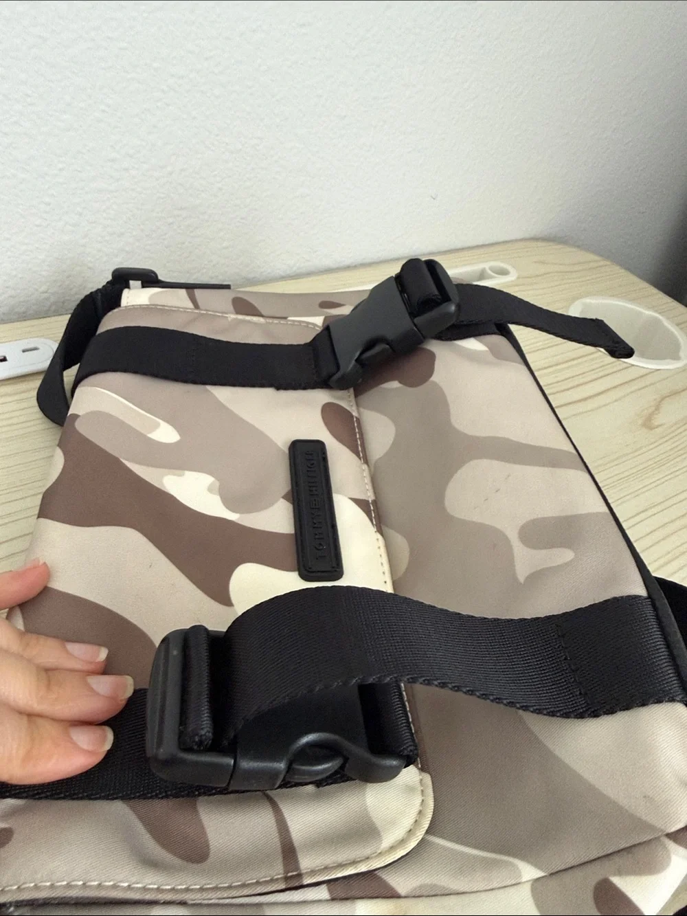 Tommy Bahama Desert Camo Messenger Bag in Tan and Beige